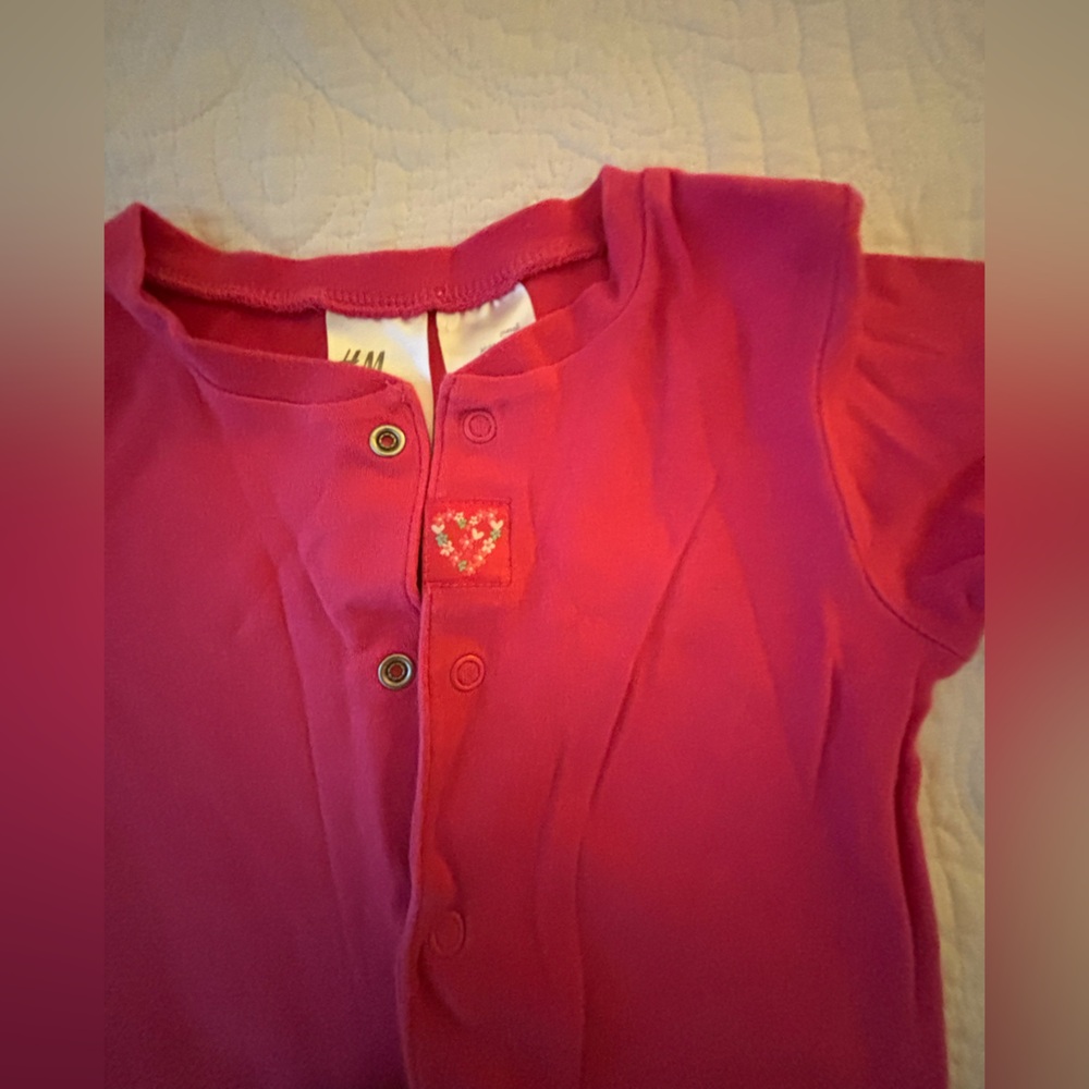 H&M Kids Pajamas - Pink and Yellow Floral - Picture 10 of 12